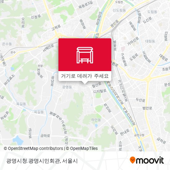 광명시청.광명시민회관 지도