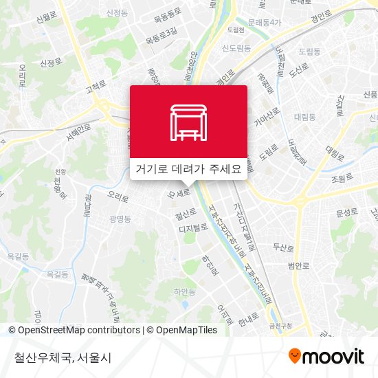 철산우체국 지도