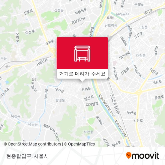 현충탑입구 지도