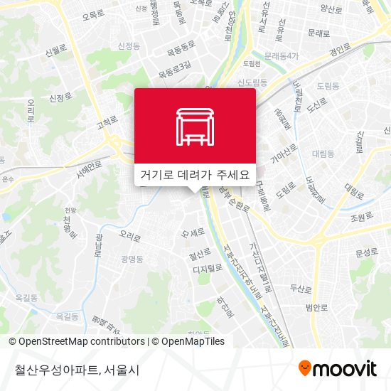 철산우성아파트 지도