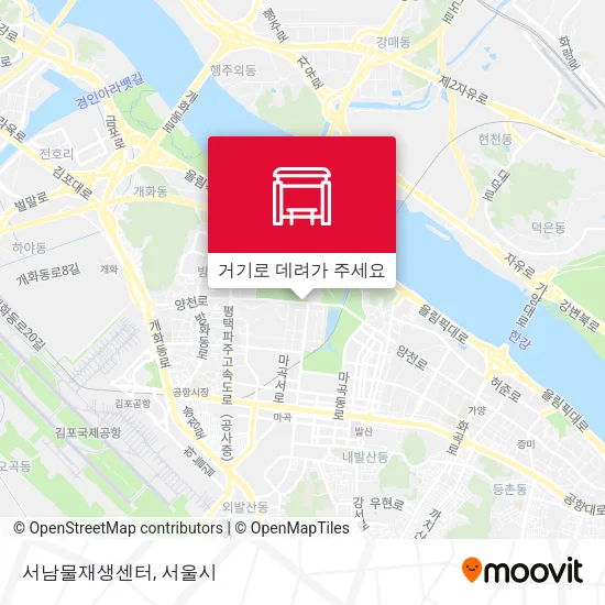 서남물재생센터 지도