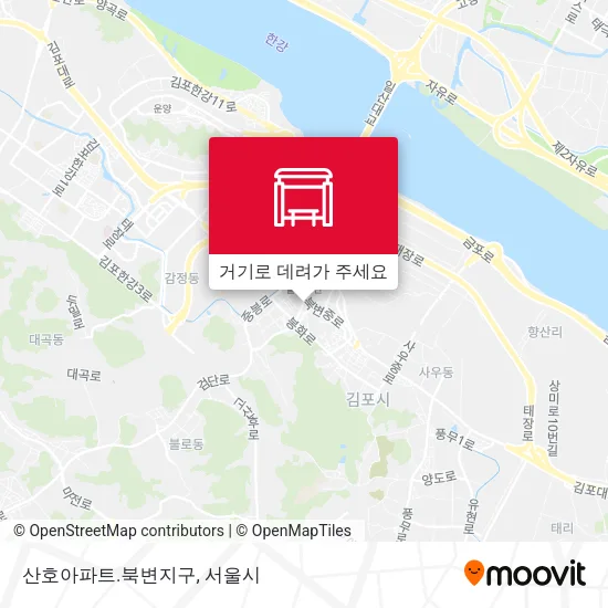 산호아파트.북변지구 지도