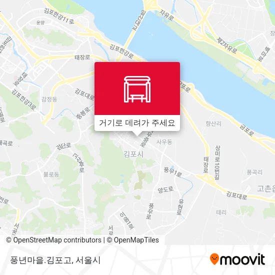 풍년마을.김포고 지도