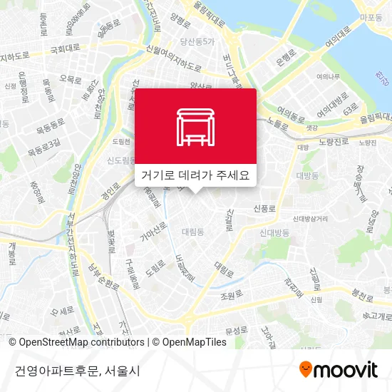 건영아파트후문 지도