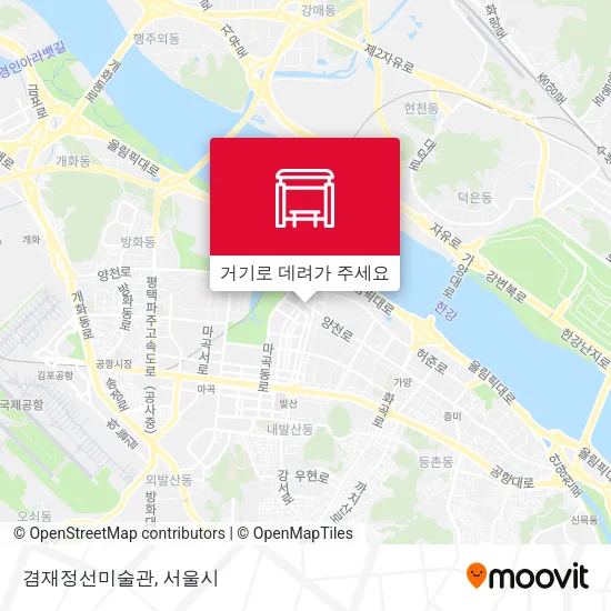 겸재정선미술관 지도