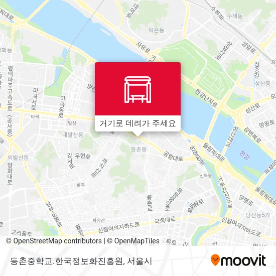 등촌중학교.한국정보화진흥원 지도