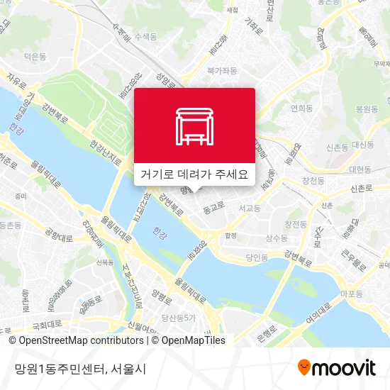 망원1동주민센터 지도