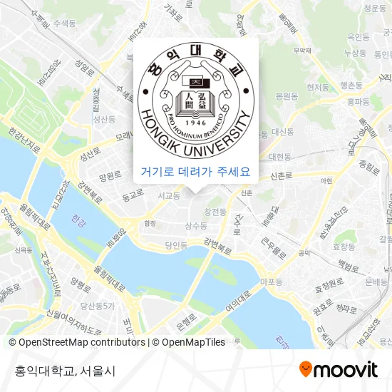 홍익대학교 지도