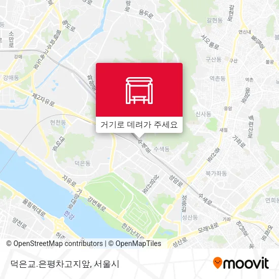 덕은교.은평차고지앞 지도