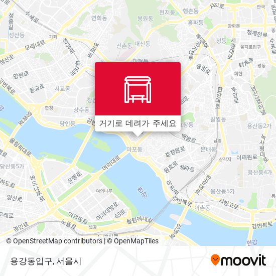 용강동입구 지도