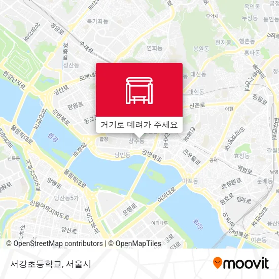 서강초등학교 지도