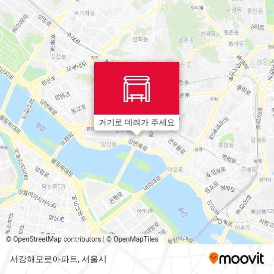 서강해모로아파트 지도