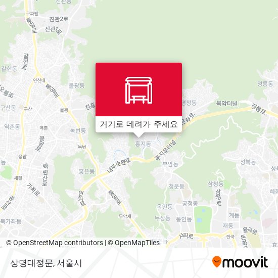 상명대정문 지도