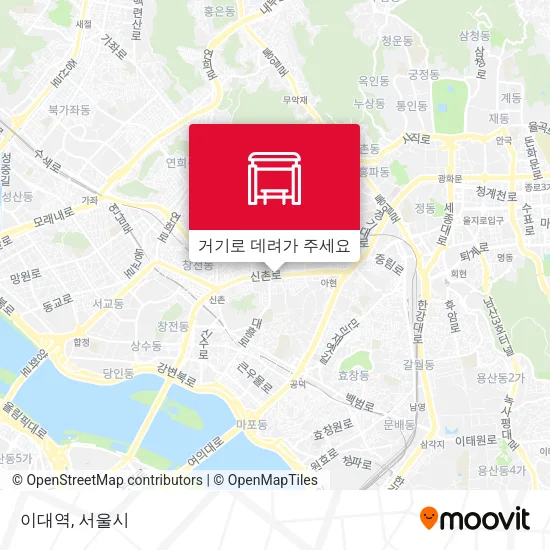 이대역 지도