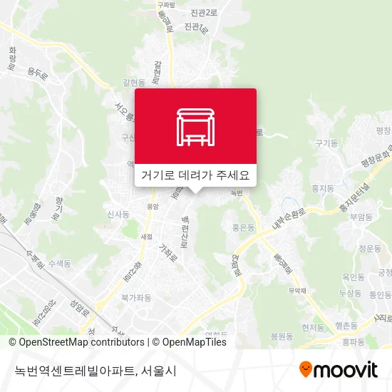 녹번역센트레빌아파트 지도