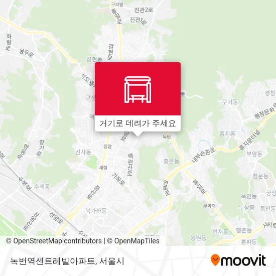 녹번역센트레빌아파트 지도