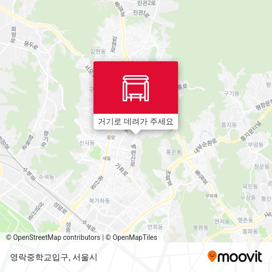영락중학교입구 지도