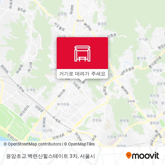 응암초교.백련산힐스테이트 3차 지도