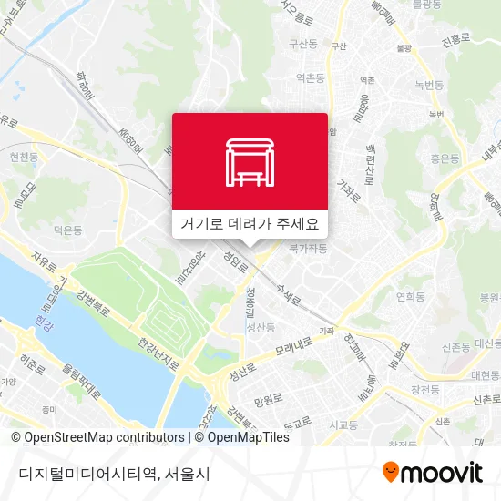 디지털미디어시티역 지도