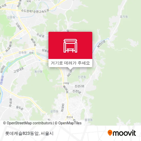 롯데캐슬823동앞 지도