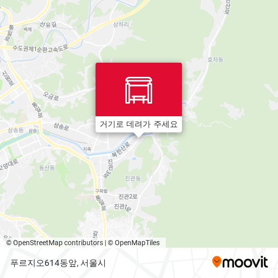 푸르지오614동앞 지도