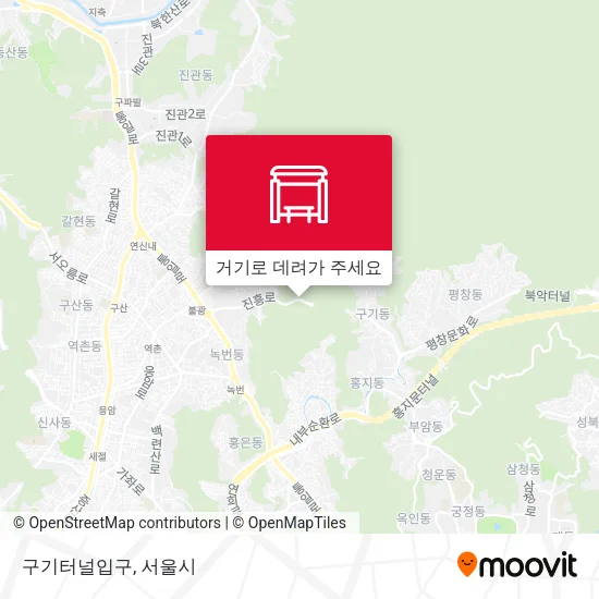 구기터널입구 지도