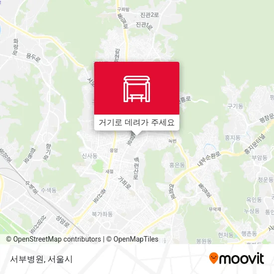 서부병원 지도