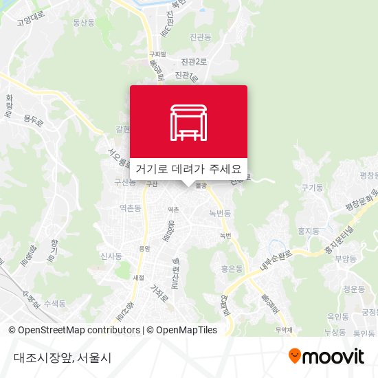대조시장앞 지도