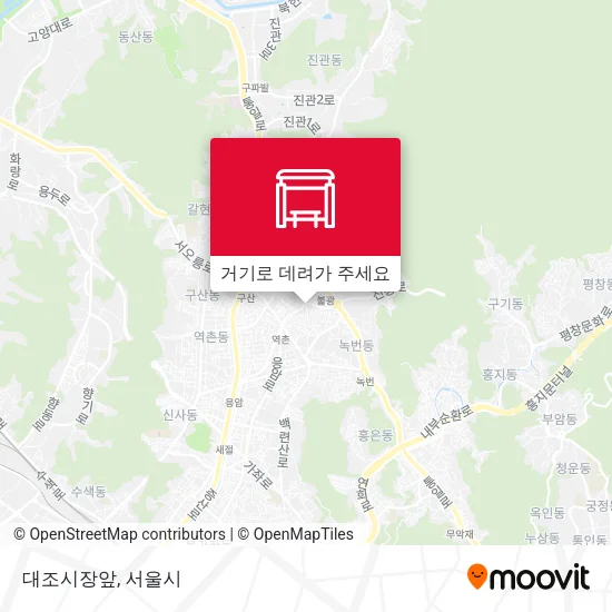 대조시장앞 지도