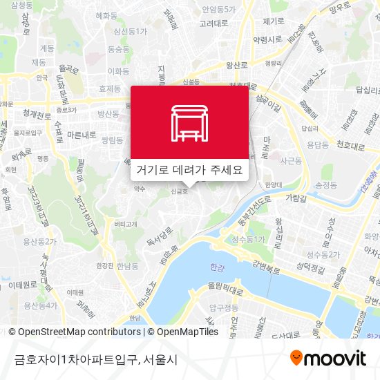 금호자이1차아파트입구 지도