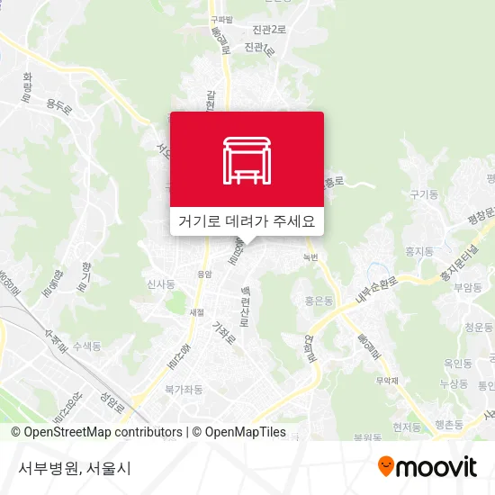 서부병원 지도