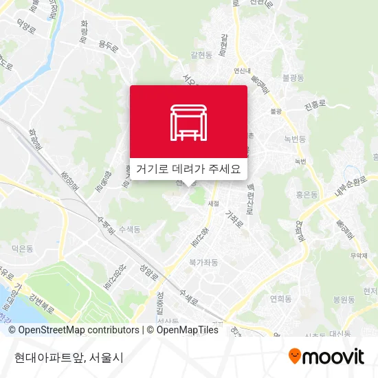 현대아파트앞 지도