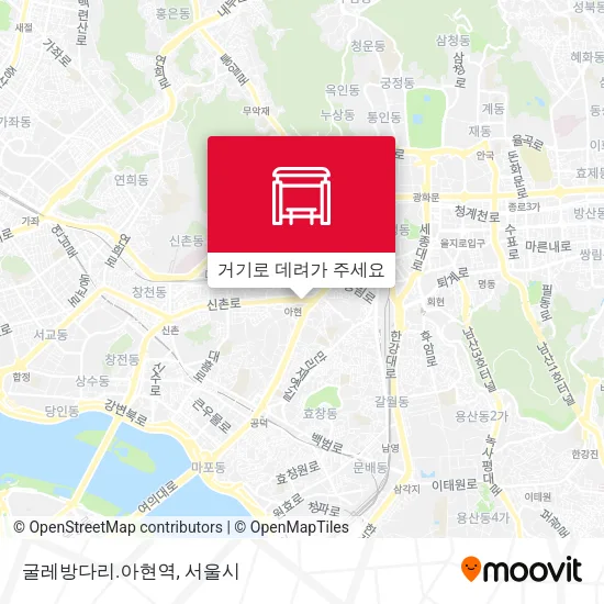 굴레방다리.아현역 지도