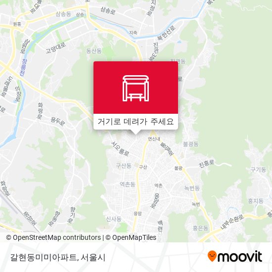 갈현동미미아파트 지도