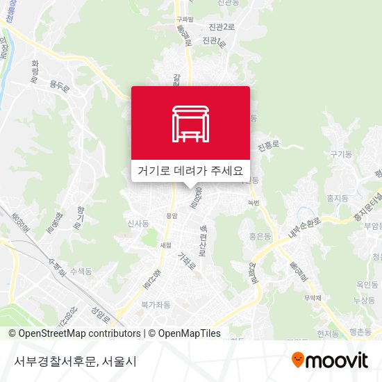 서부경찰서후문 지도