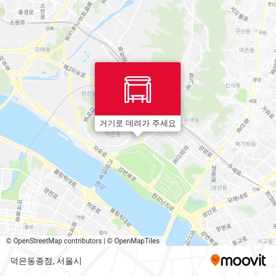 덕은동종점 지도