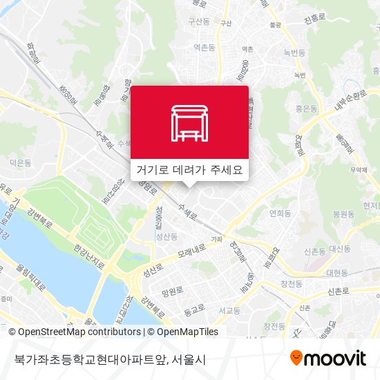 북가좌초등학교현대아파트앞 지도