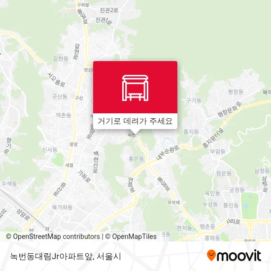 녹번동대림Jr아파트앞 지도