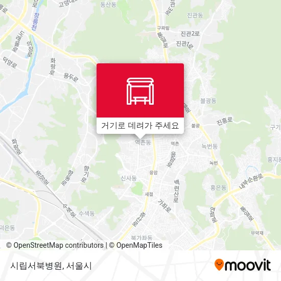 시립서북병원 지도