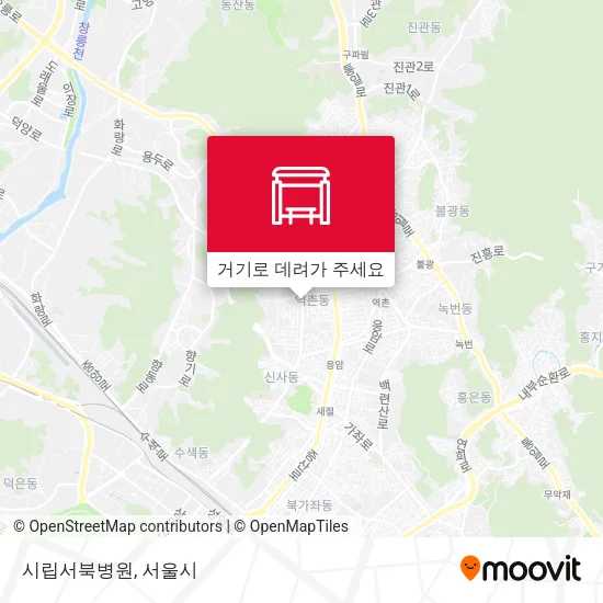 시립서북병원 지도