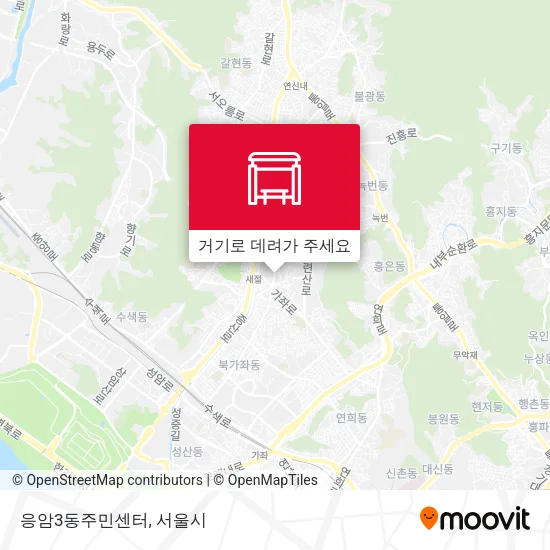 응암3동주민센터 지도