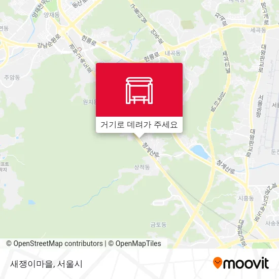 새쟁이마을 지도
