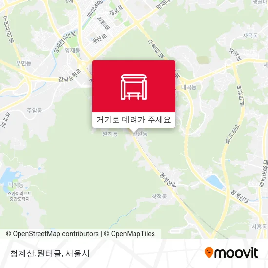 청계산.원터골 지도