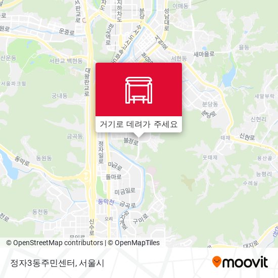 정자3동주민센터 지도