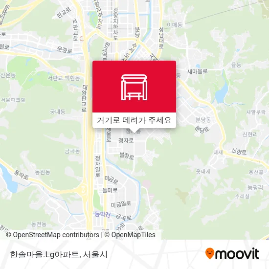 한솔마을.Lg아파트 지도