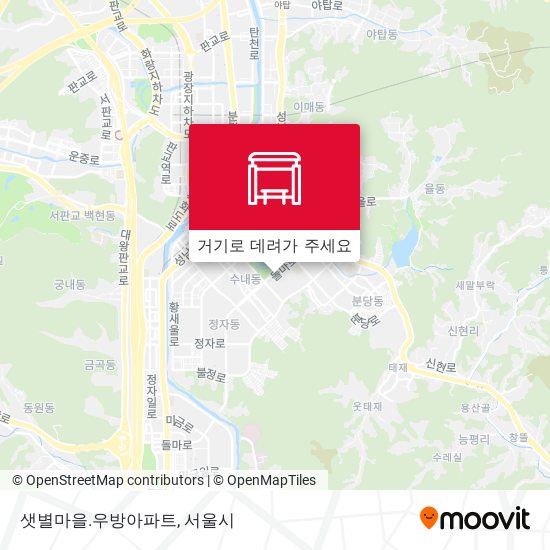 샛별마을.우방아파트 지도