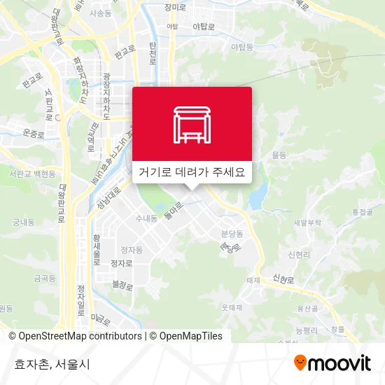 효자촌 지도