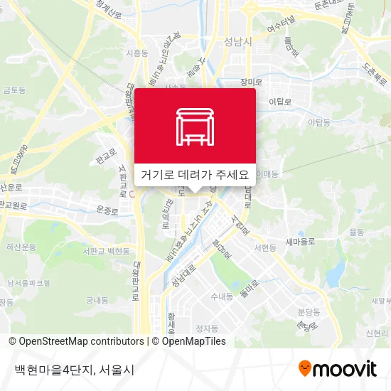 백현마을4단지 지도