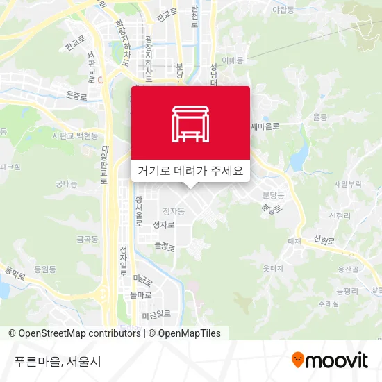 푸른마을 지도