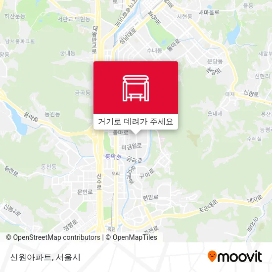 신원아파트 지도